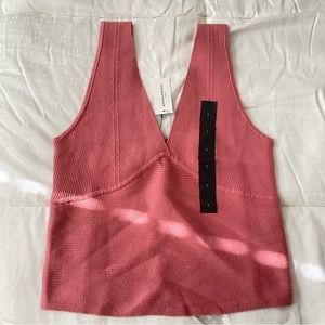 Banana Republic Pink Cotton Ribbed Top